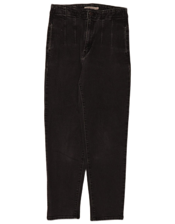Jeans affusolati a vita alta crop da donna Levi's W28 L26 cotone grigio