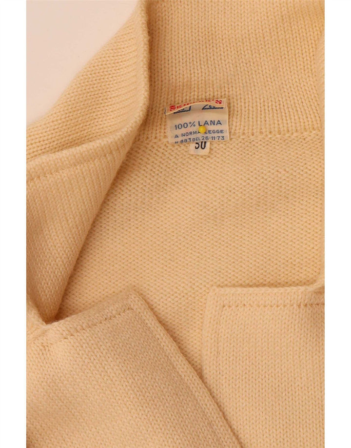 Maglione Cardigan Donna Skipper IT 50 XL Lana Giallo