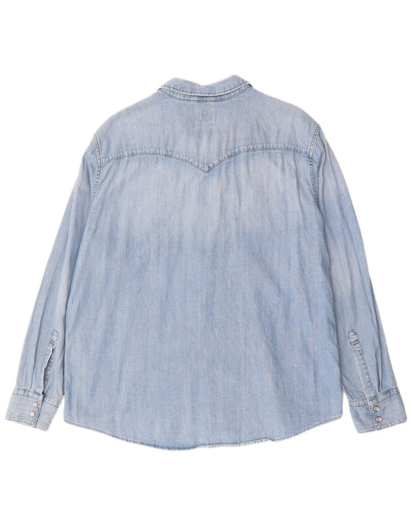 Camicia di jeans standard da uomo Levi's XL in cotone blu