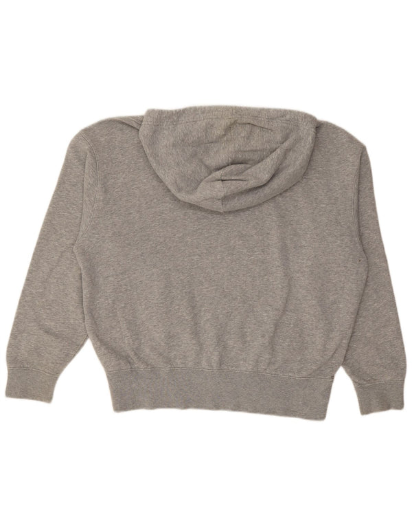 Felpa con cappuccio oversize da donna NIKE UK 6 XS in cotone grigio