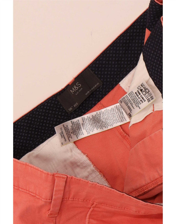 Pantaloncini chino da uomo Marks & Spencer W36 grandi in cotone rosa