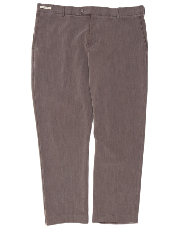 Pantaloni da completo da uomo Farah Classic Fit W38 L29 Poliestere grigio