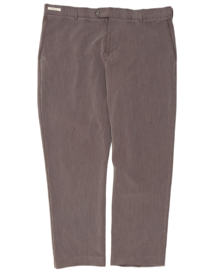 Pantaloni da completo da uomo Farah Classic Fit W38 L29 Poliestere grigio