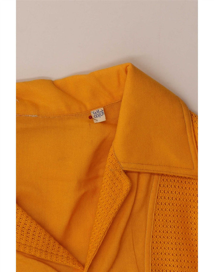Camicia da uomo vintage taglia 38 15 media gialla