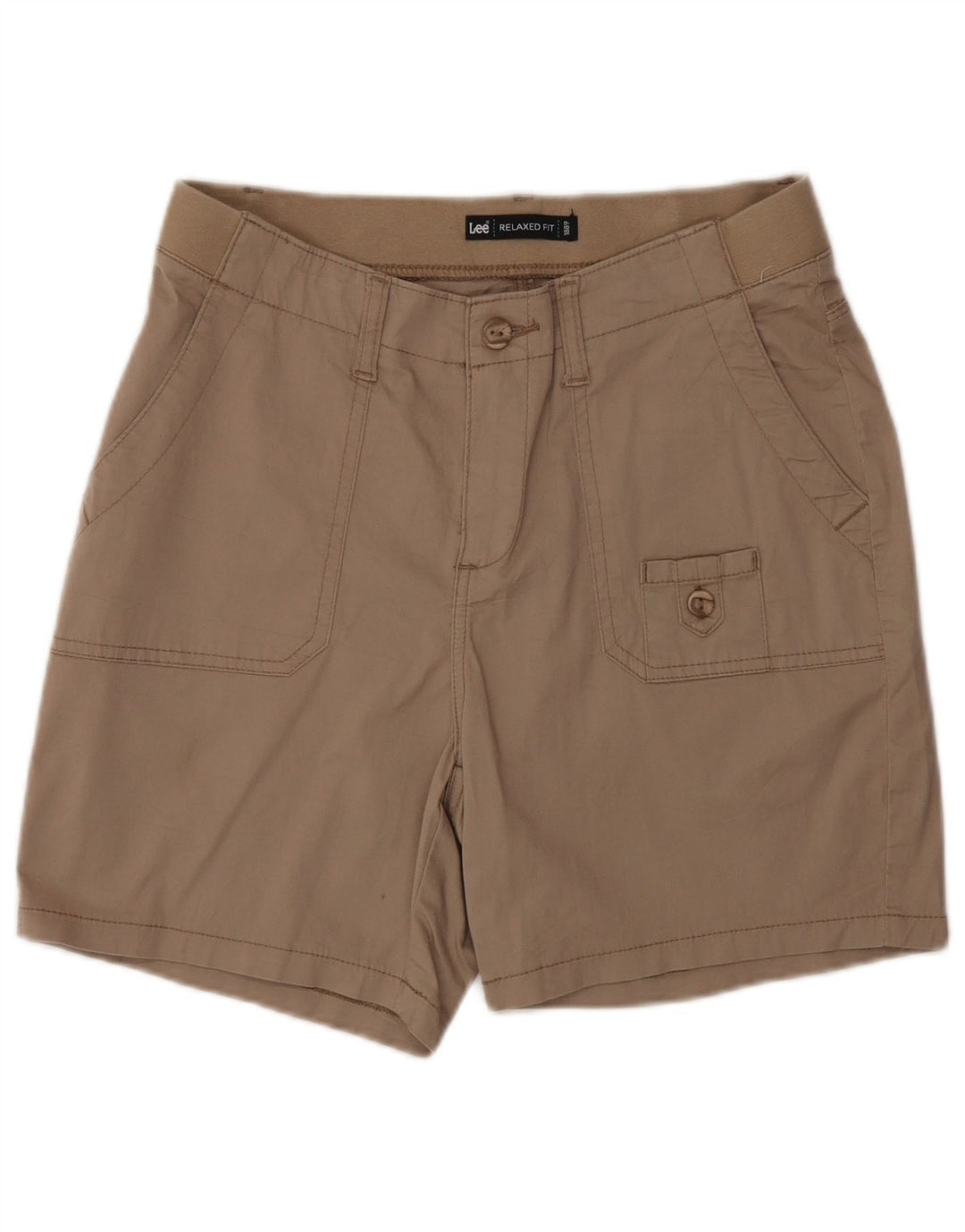 Pantaloncini chino da donna dalla vestibilità rilassata LEE US 6 medi W30 in cotone beige