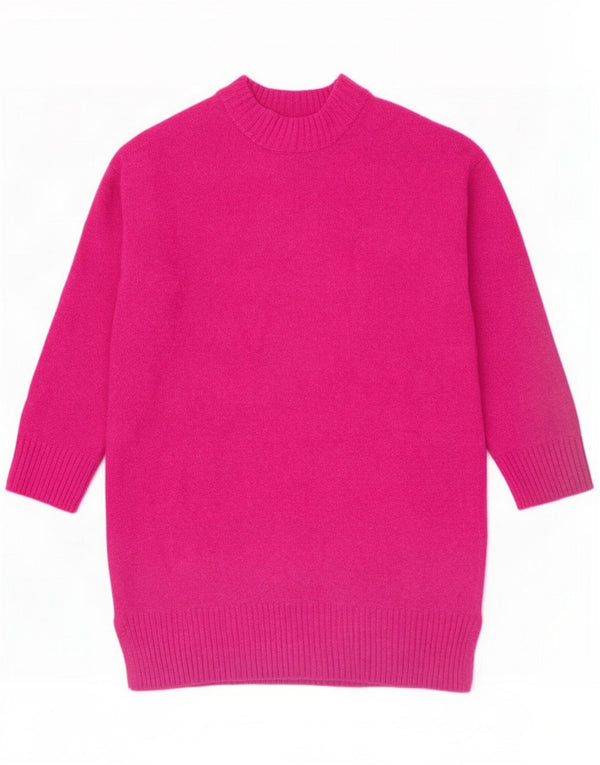 Vestito maglia ampio per bambina Zara 11-12 anni Acrilico rosa