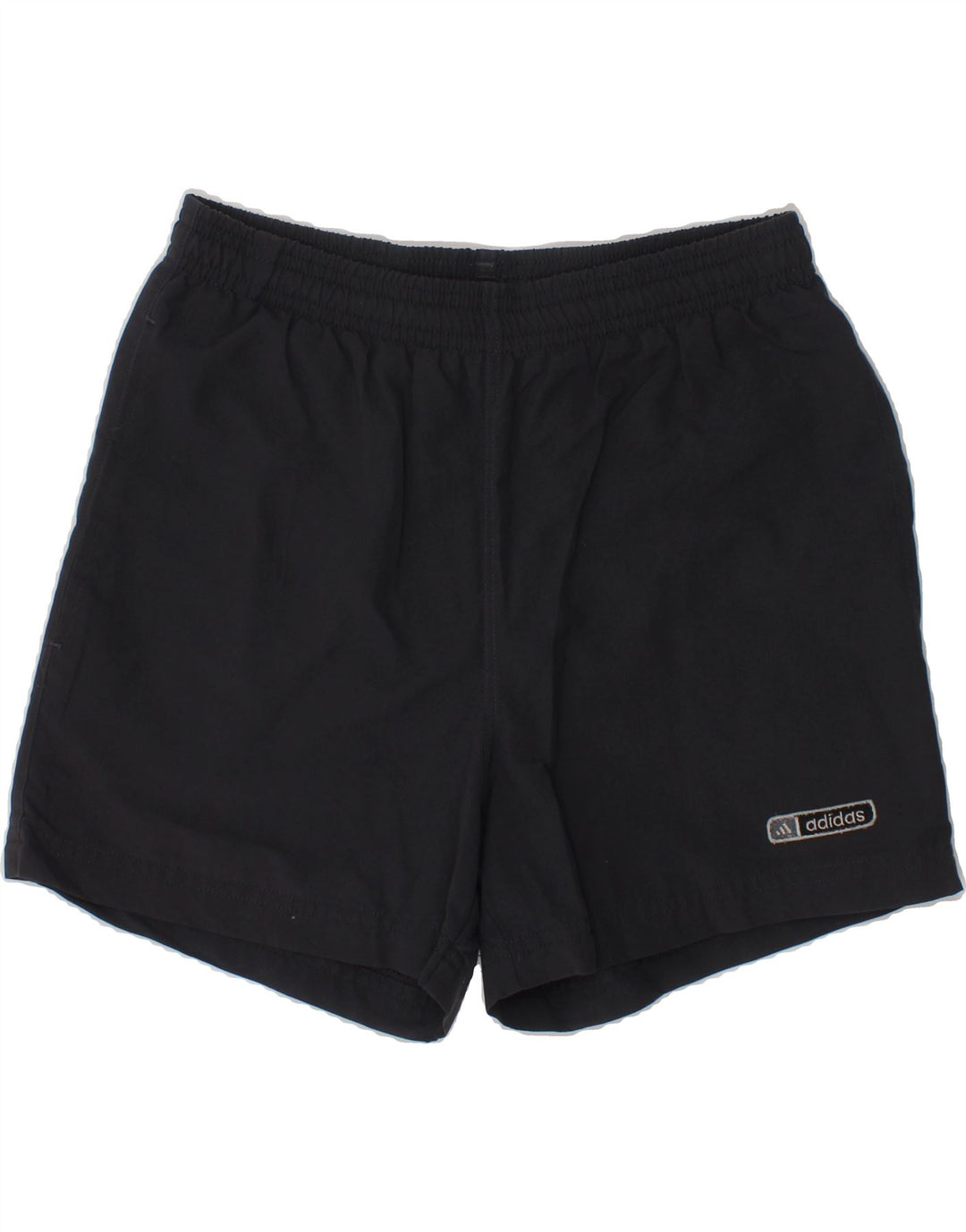ADIDAS Boys Graphic Sport Shorts 9-10 Years  Navy Blue Polyester Vintage Adidas and Second-Hand Adidas from Messina Hembry 