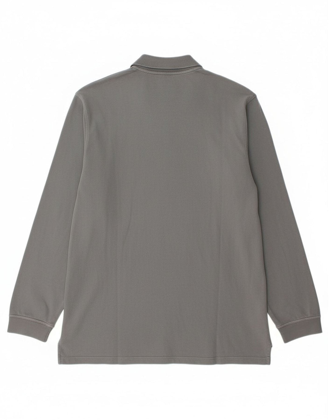 Polo da uomo a maniche lunghe Timberland grande in cotone grigio