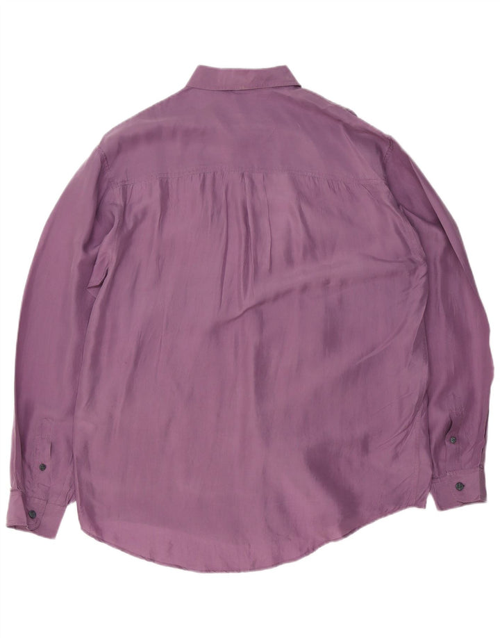 Camicia da uomo Yorn Taglia 39/40 Seta viola media