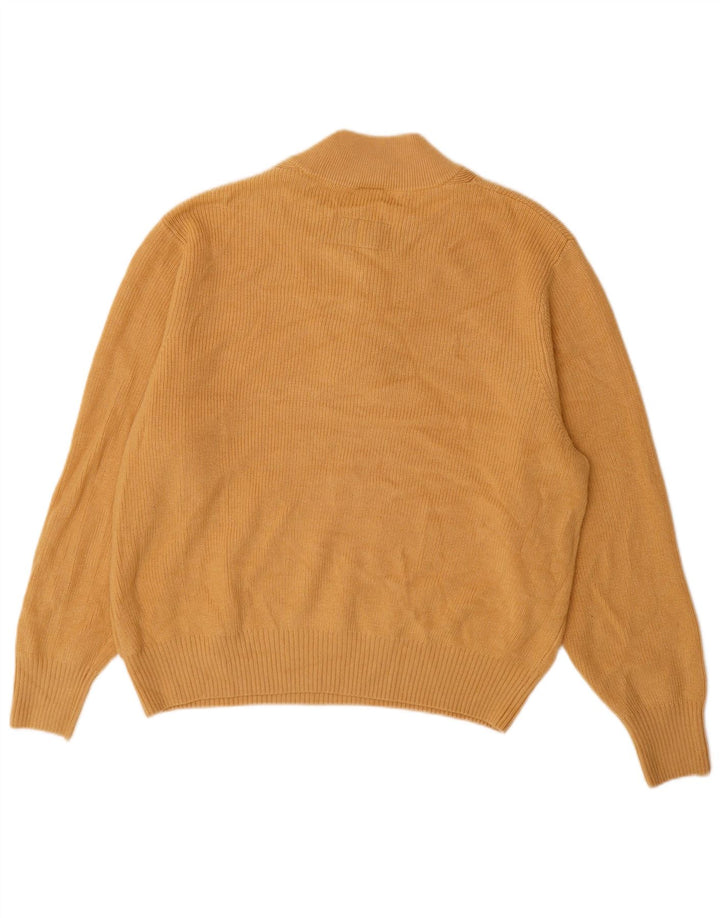 NIKE Maglione da uomo con collo abbottonato XL Poliestere beige