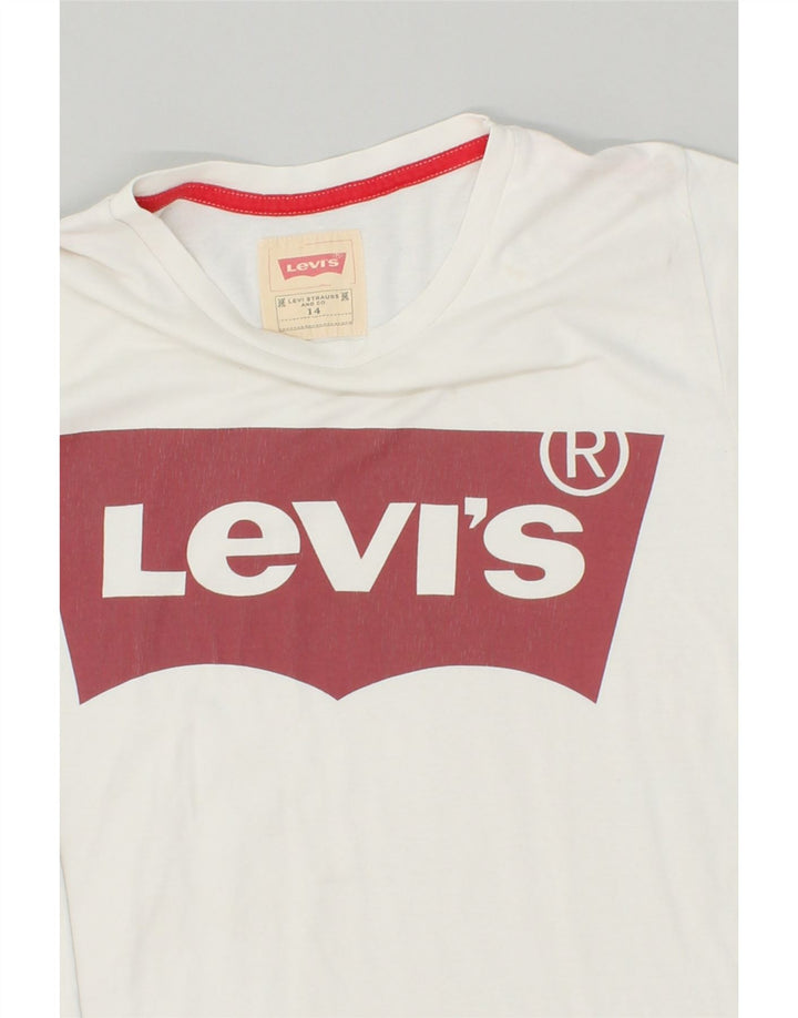 LEVI'S Boys Graphic T-Shirt Top 13-14 Years White | Vintage Levi's | Thrift | Second-Hand Levi's | Used Clothing | Messina Hembry 