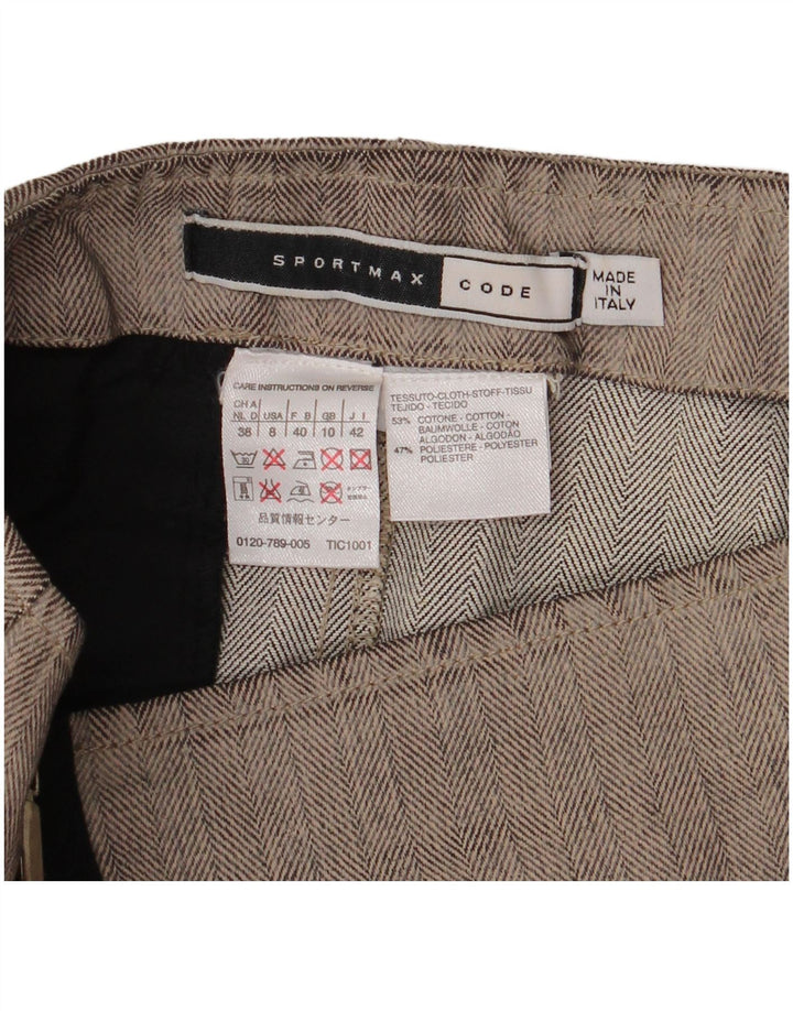 Gonna a tubino con motivo astratto da donna Sportmax UK 10 piccola W28 grigia