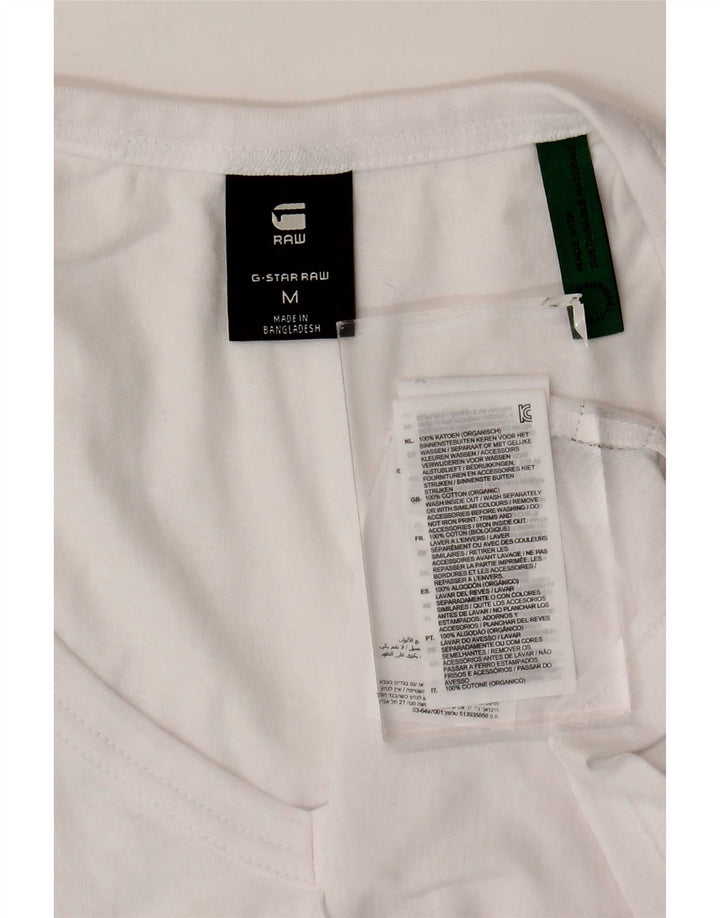 T-shirt da donna G-Star Top UK 12 cotone bianco medio