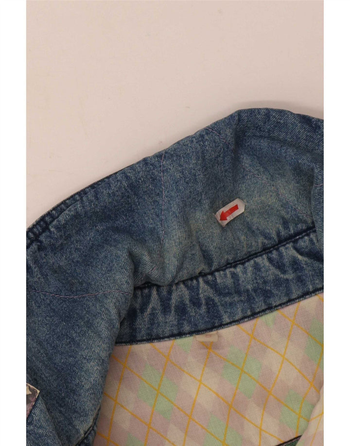 Giacca di jeans oversize da donna Mash UK 10 piccola poliestere blu