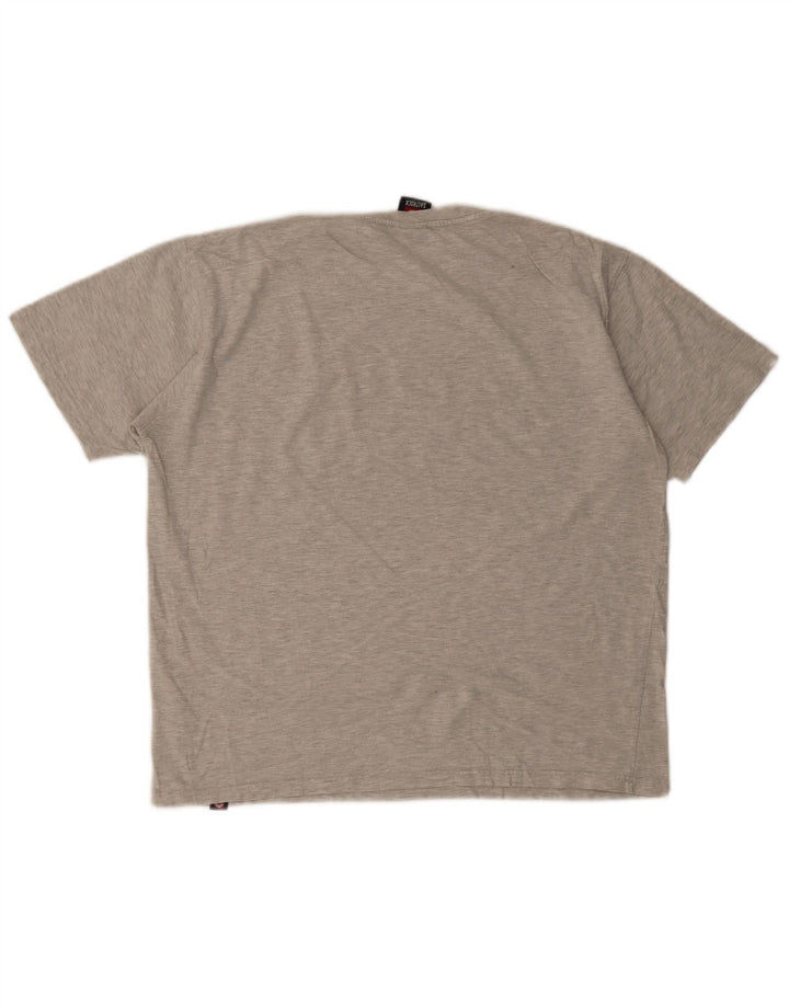 T-shirt grafica da uomo Saltrock Top grande in cotone grigio