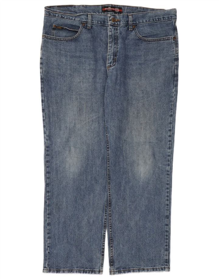 Jeans dritti da uomo Lee vestibilità rilassata W38 L29 cotone blu