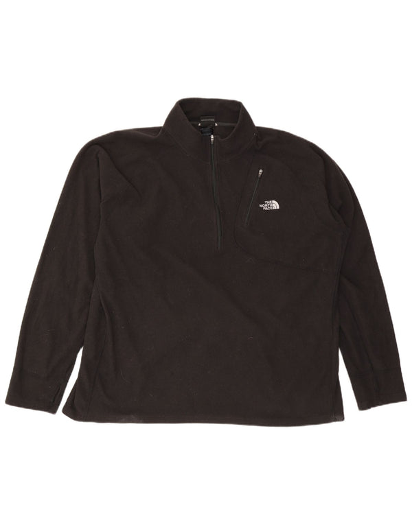 Maglione in pile da uomo con collo con zip The North Face 2XL poliestere nero