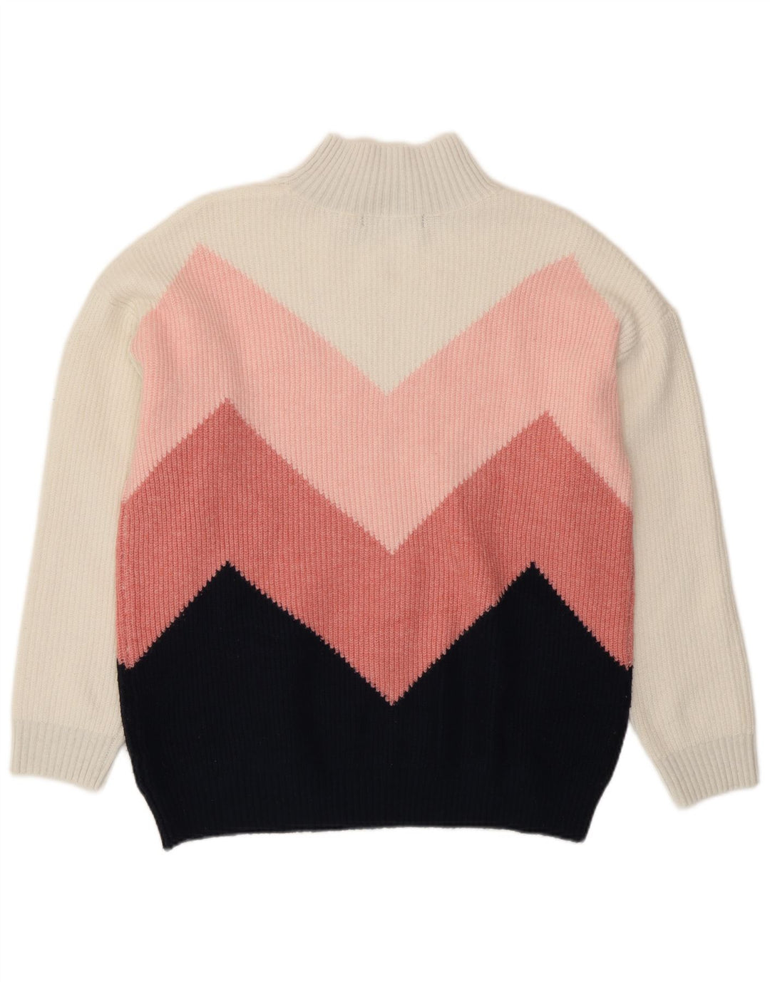 Maglione maglione a collo alto da donna Marks & Spencer UK 12 medio multicolore