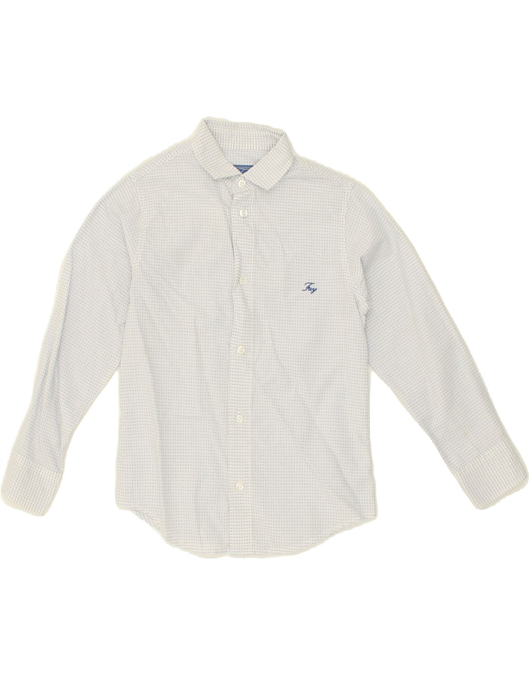 VINTAGE Boys Shirt 5-6 Years White Spotted Vintage Vintage and Second-Hand Vintage from Messina Hembry 