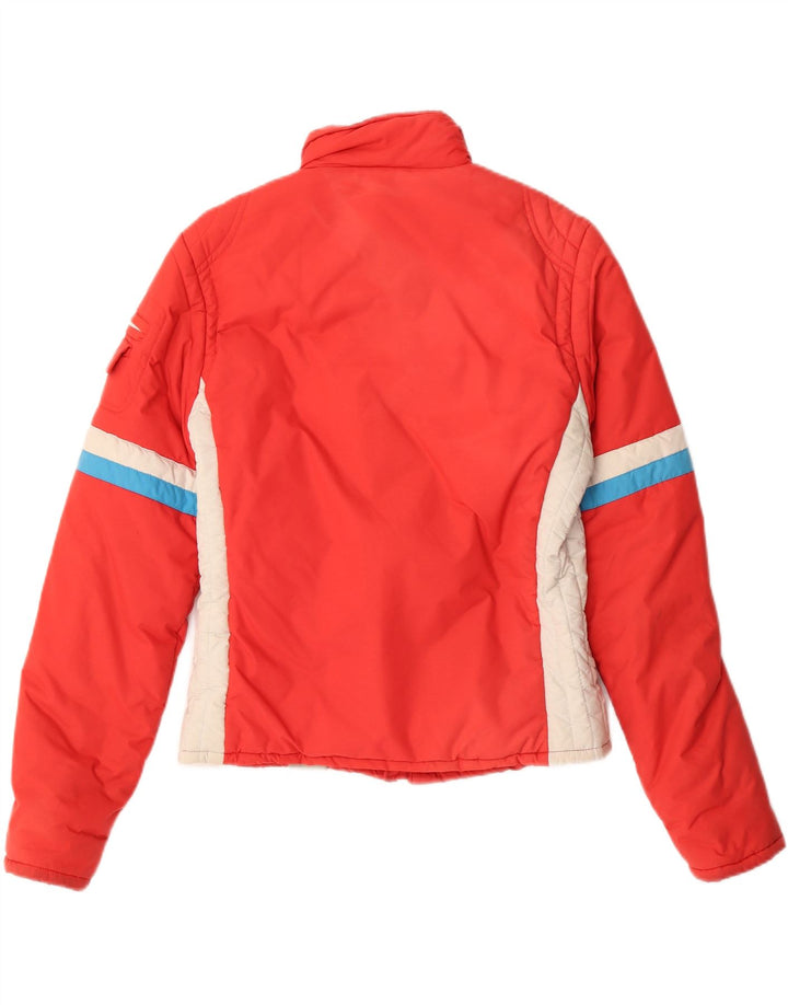 G-STAR Womens Padded Jacket UK 14 Large Red Colourblock Nylon Vintage G-Star and Second-Hand G-Star from Messina Hembry 