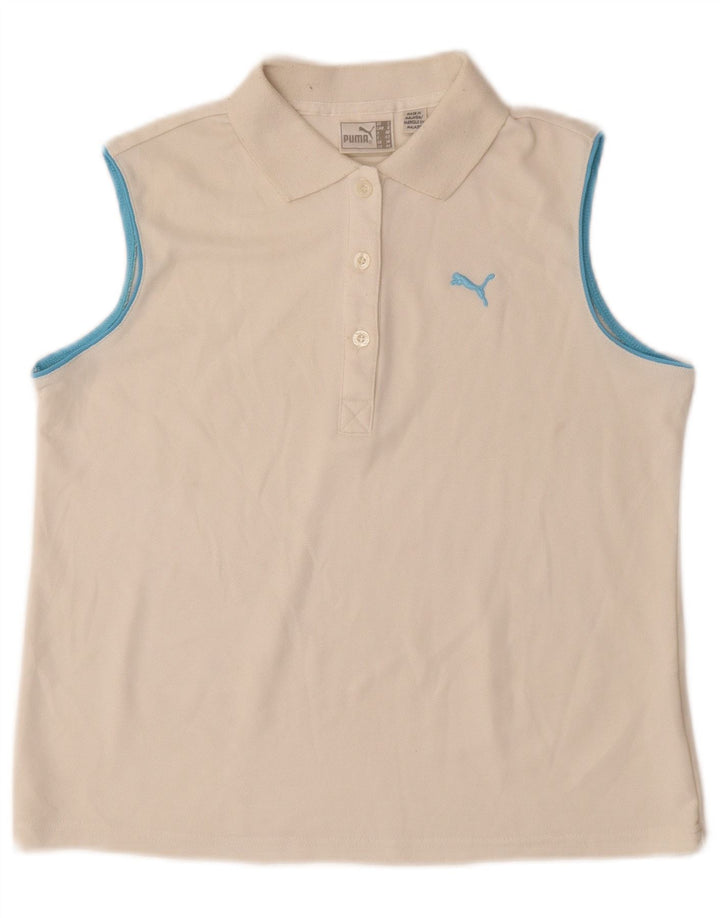 Polo senza maniche da donna PUMA UK 14 medio bianco sporco