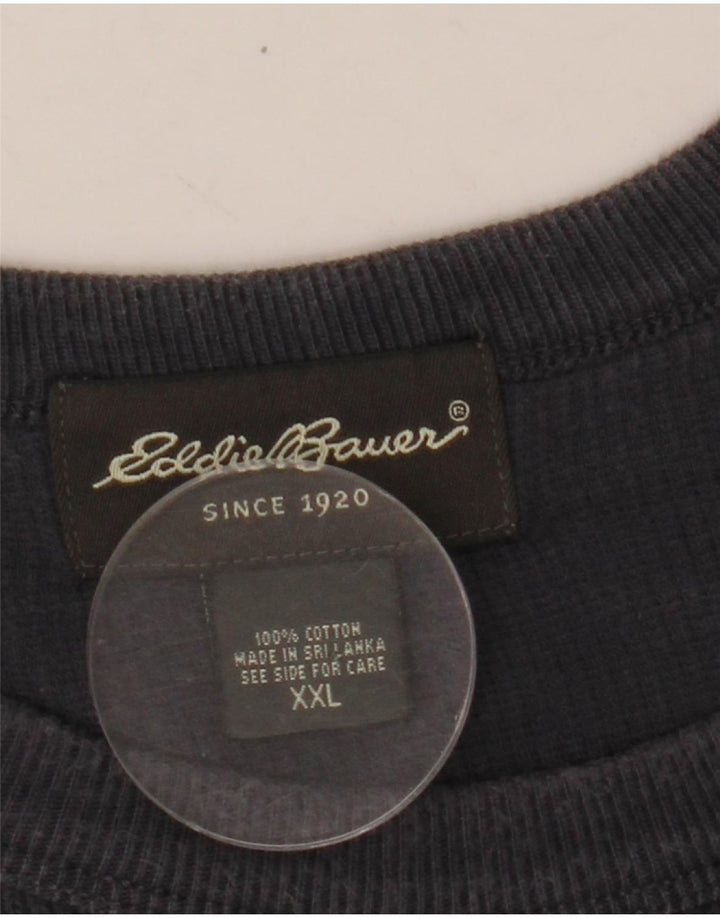 Eddie Bauer Maglia da uomo a vestibilità regolare a maniche lunghe 2XL in cotone grigio