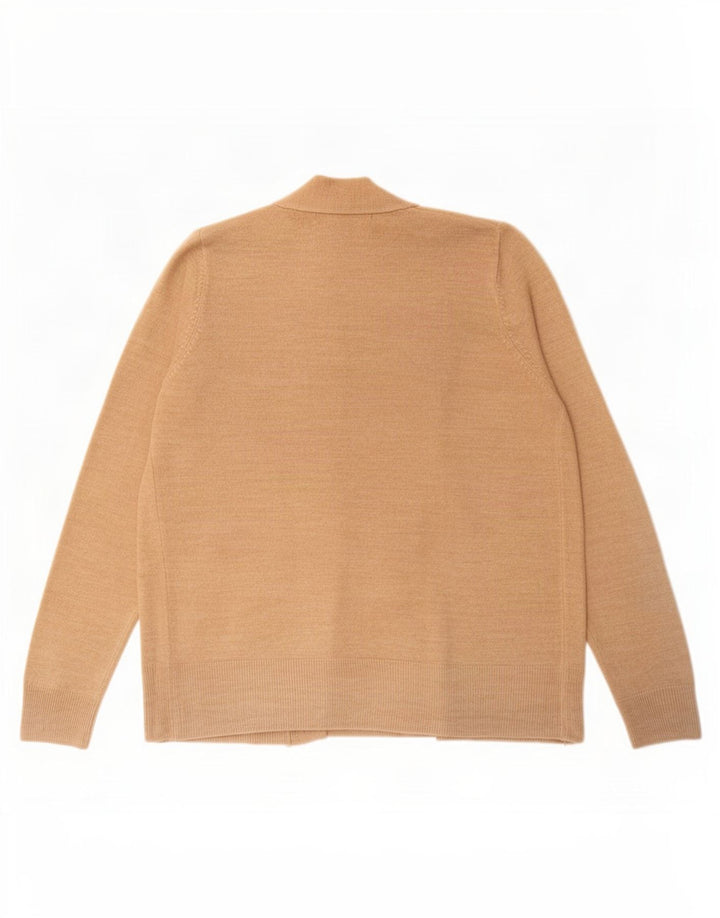 Maglione cardigan aperto da donna Marks & Spencer UK 14 Marrone medio