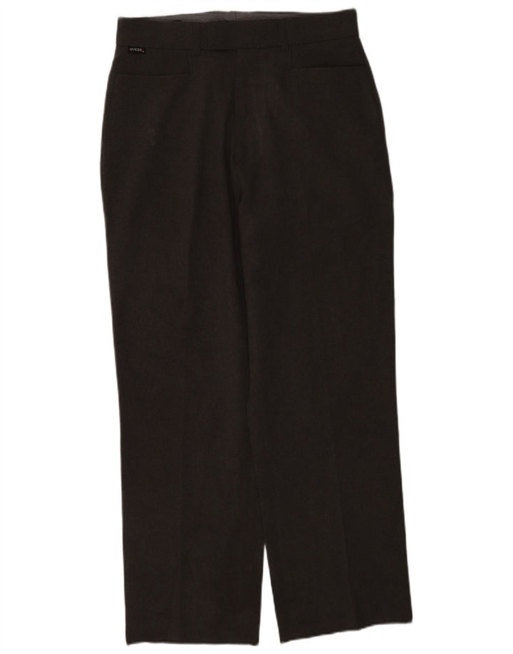 Pantaloni da abito dritti da uomo Guess W32 L30 poliestere grigio