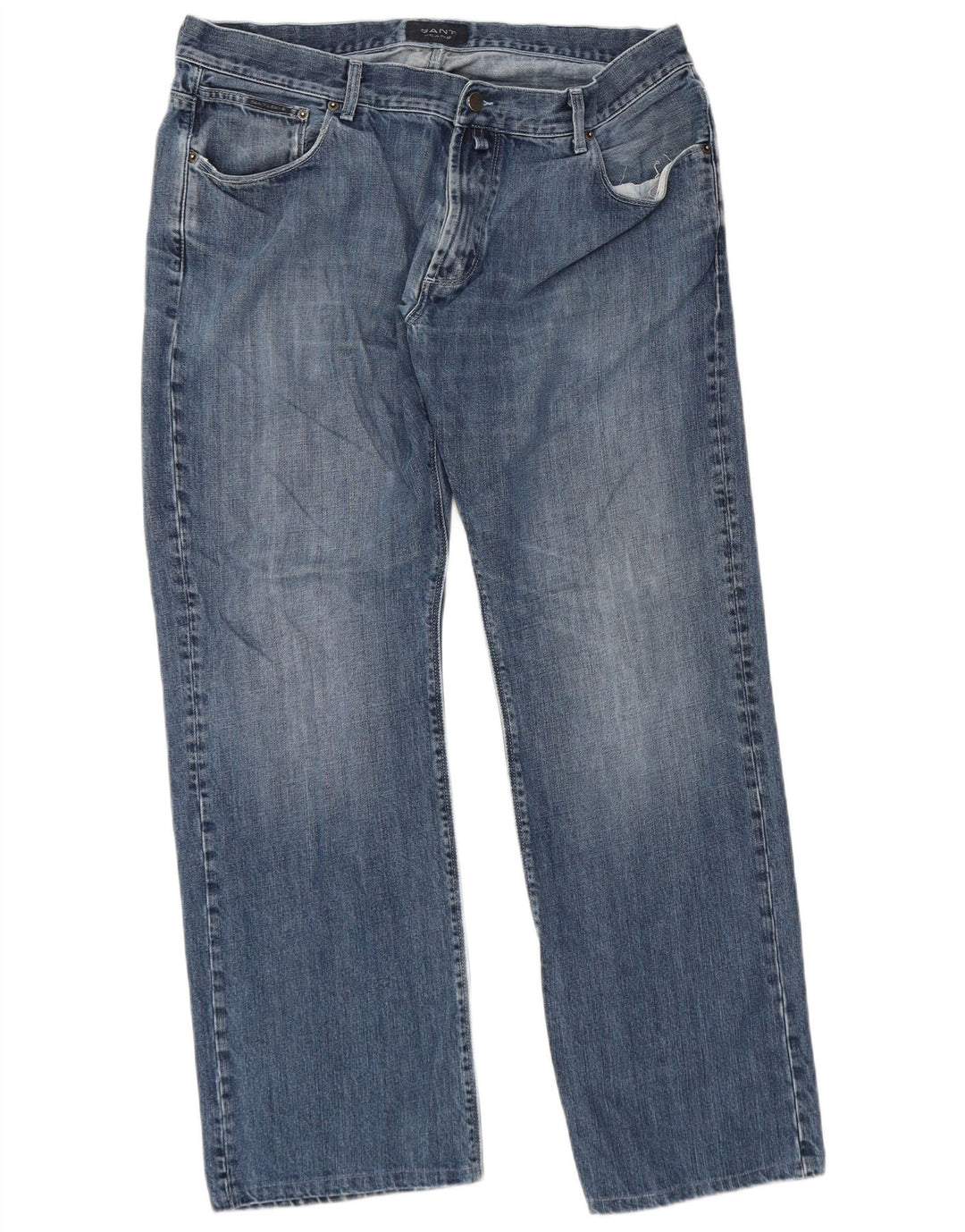 Jeans dritti da uomo Gant W40 L32 cotone blu
