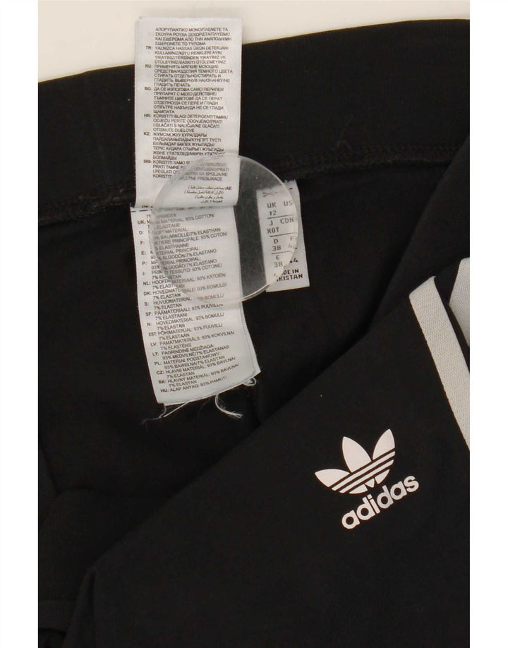 Leggings Adidas da donna UK 12 medio nero cotone