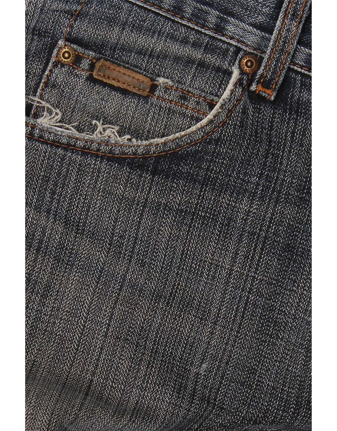 Jeans dritti da uomo Wrangler vestibilità regolare W34 L32 cotone blu