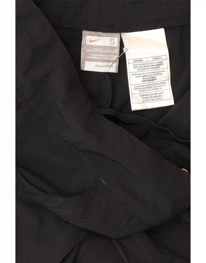 Pantaloni Capri da donna Nike US 4/6 Small W30 L21 Poliestere nero sportivo