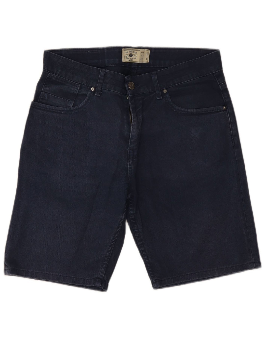Pantaloncini di jeans da uomo Zara EU 40 medi W31 blu navy