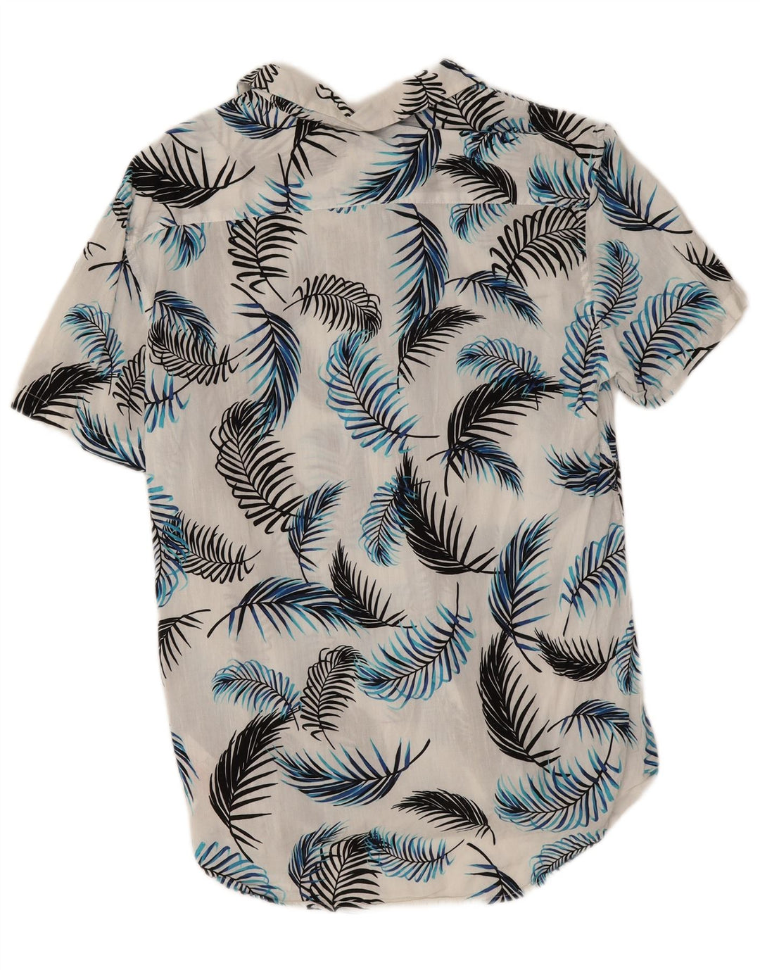Camicia slim fit a maniche corte da uomo Jack Wills in viscosa floreale bianca media