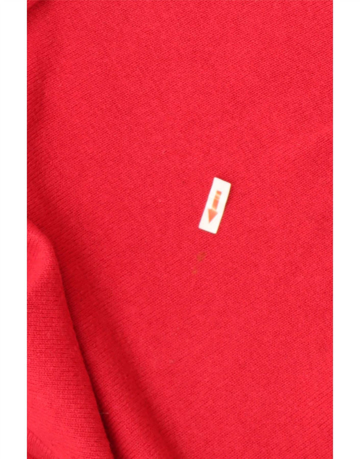 Maglione da uomo Pringle vestibilità regolare con scollo a V in lana rossa media