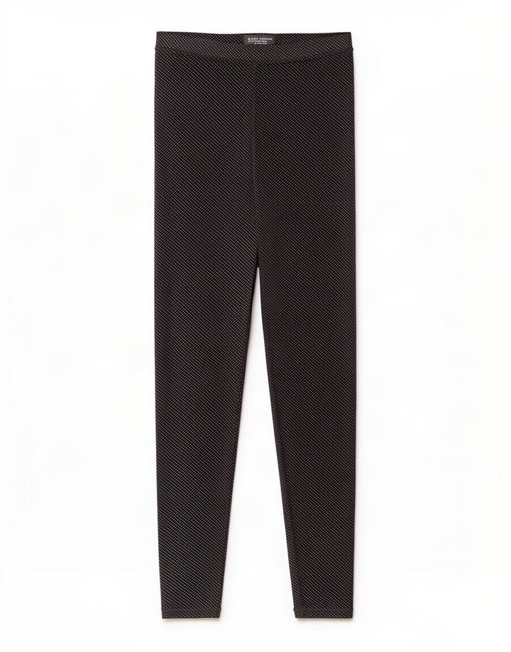 Leggings Zara da donna UK 8 Small poliestere maculato nero
