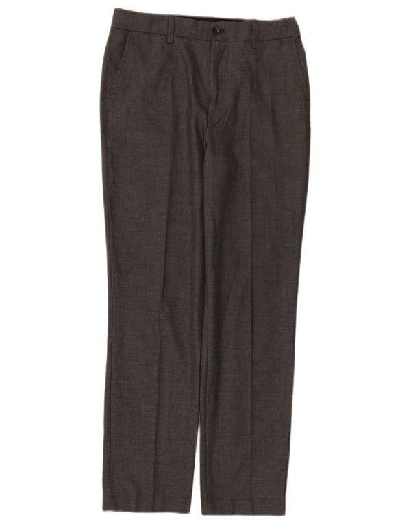 Pantaloni da abito dritti Marks & Spencer per ragazzi 11-12 anni W28 L26 Grigi