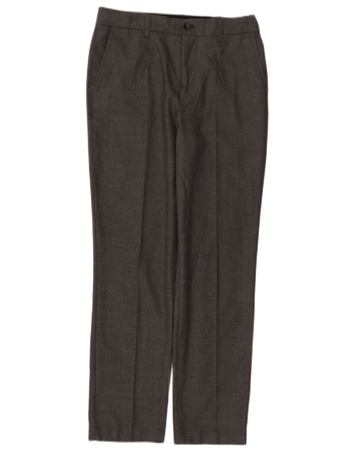 Pantaloni da abito dritti Marks & Spencer per ragazzi 11-12 anni W28 L26 Grigi