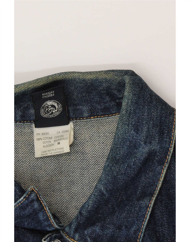 Giacca di jeans da donna Diesel UK 14 grande cotone blu