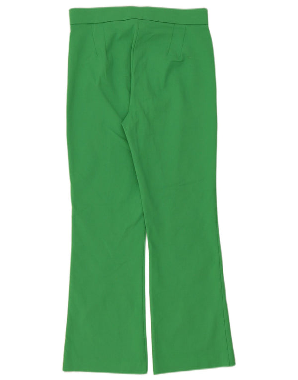 Zara Womens Bootcut Casual Trousers Small W26 L27 Green
