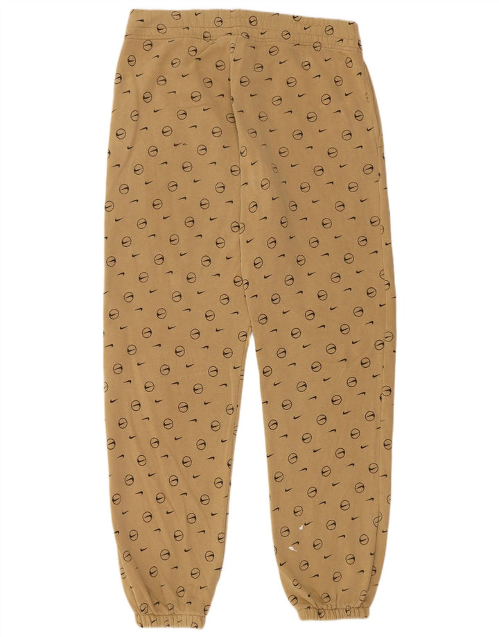 Pantaloni da tuta con grafica Nike da uomo, pantaloni da jogging, piccoli, beige geometrici