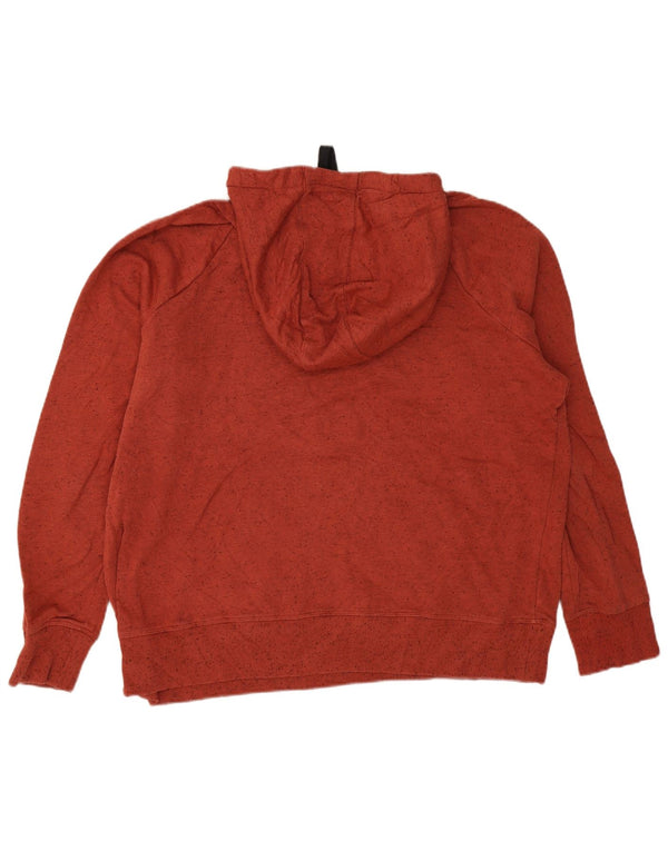 Felpa con cappuccio grafica da uomo Under Armour XL in cotone screziato rosso