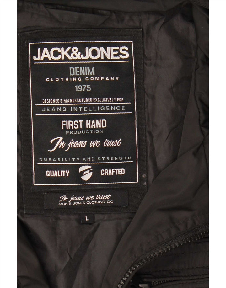 Jack & Jones Giacca militare da uomo UK 40 Large Nero Poliestere