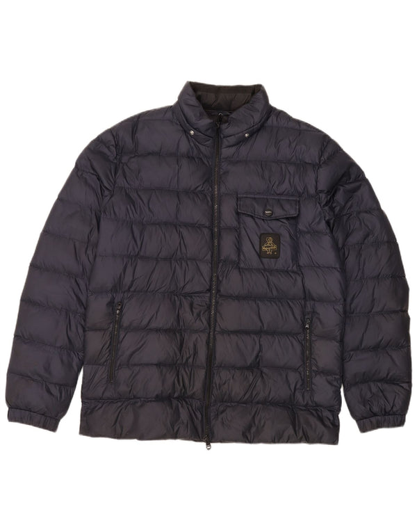 Giubbotto Imbottito Uomo Refrigiwear IT 54 XL Blu Navy Poliammide