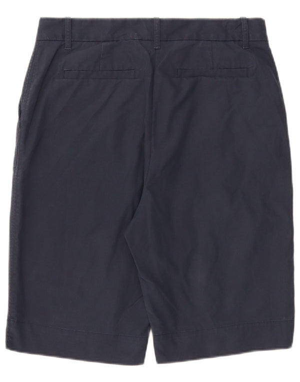Pantaloncini chino da donna Marks & Spencer UK 12 medi W32 cotone blu navy