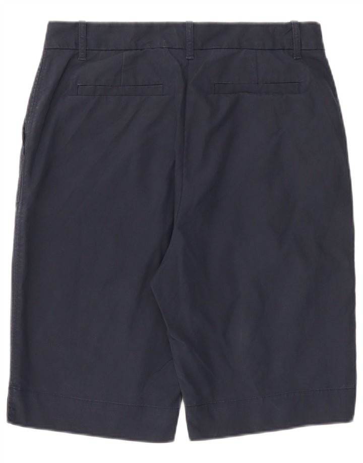 Pantaloncini chino da donna Marks & Spencer UK 12 medi W32 cotone blu navy