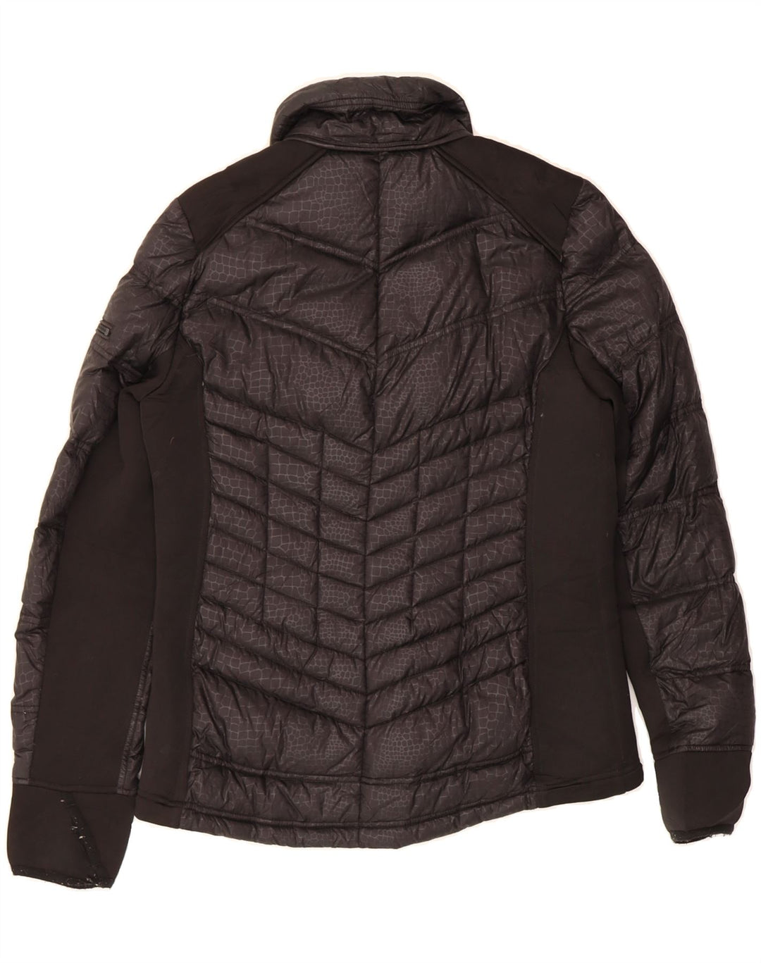 MICHAEL KORS Womens Padded Jacket UK 10 Small Black Animal Print Polyester Vintage Michael Kors and Second-Hand Michael Kors from Messina Hembry 