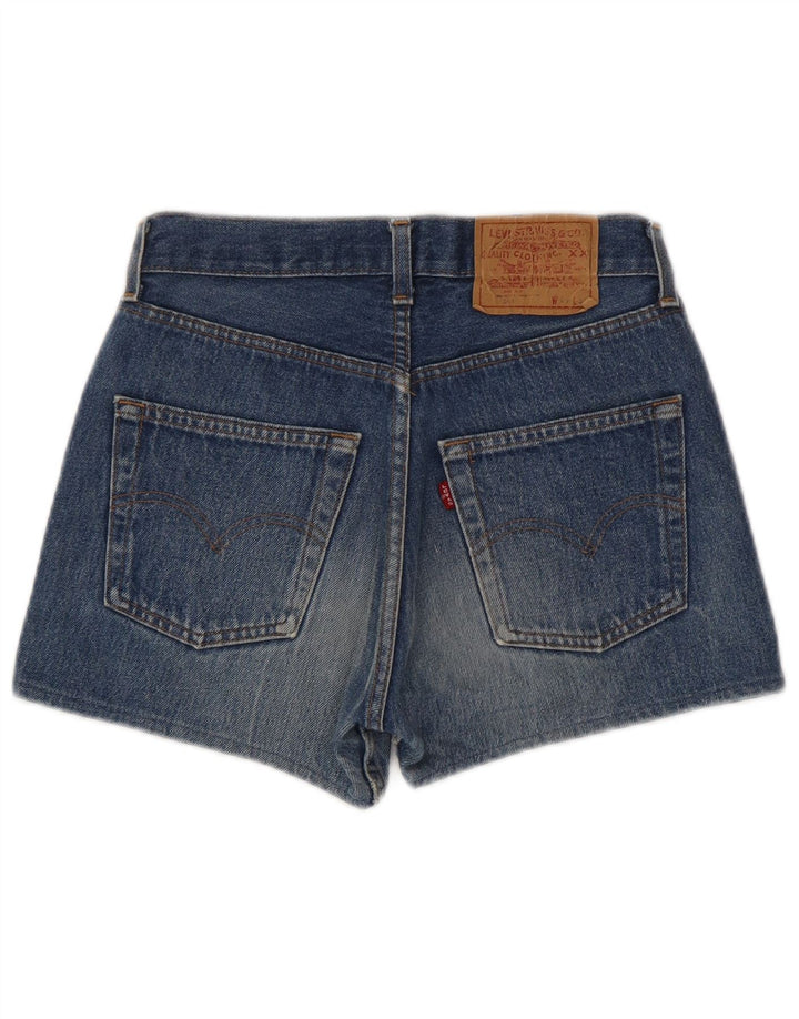 Pantaloncini di jeans Levi's 501 da donna W29 in cotone blu medio