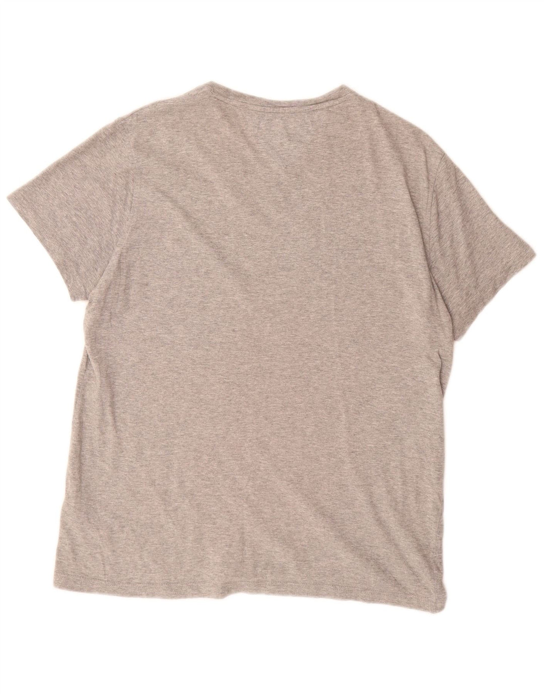 TOMMY HILFIGER T-shirt da uomo Top Large in cotone grigio