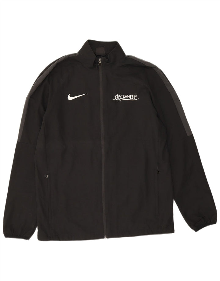 Giacca da ginnastica Nike Dri Fit Graphic da uomo, grande, color block nero